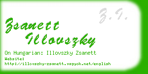 zsanett illovszky business card